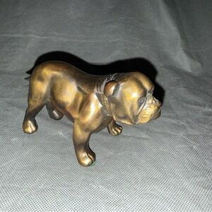 Vintage Mack Truck Brass Paperweight Bulldog